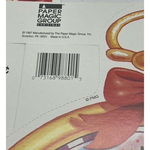 Vintage Paper Magic Group 2 It’s Time For Christmas Die Cut Decoration Paper 12” - Picture 14 of 14